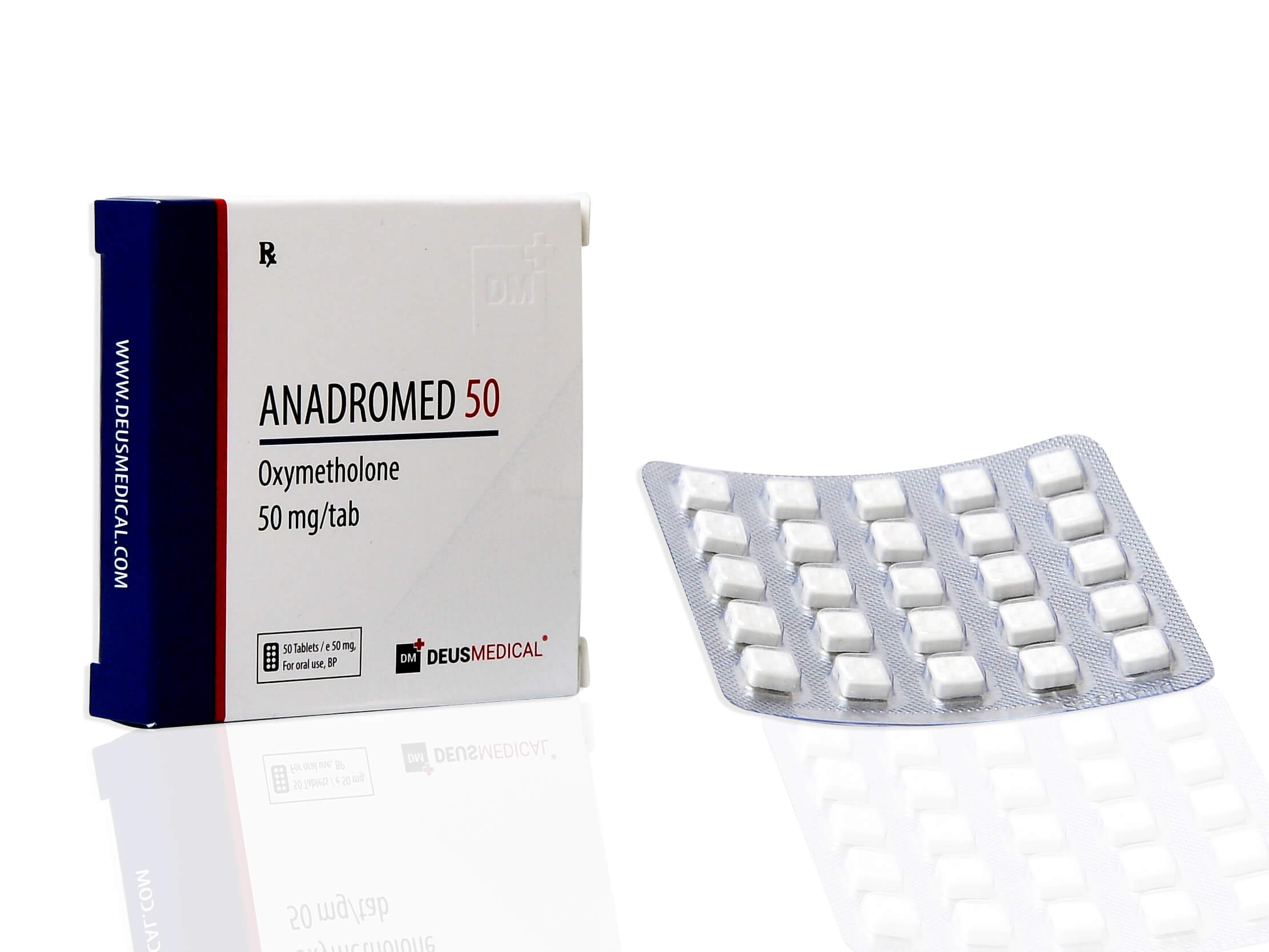 ANADROMED 50 (Oxymetholone) - 50tabs of 50mg - DEUS-MEDICAL - LeCoq.to