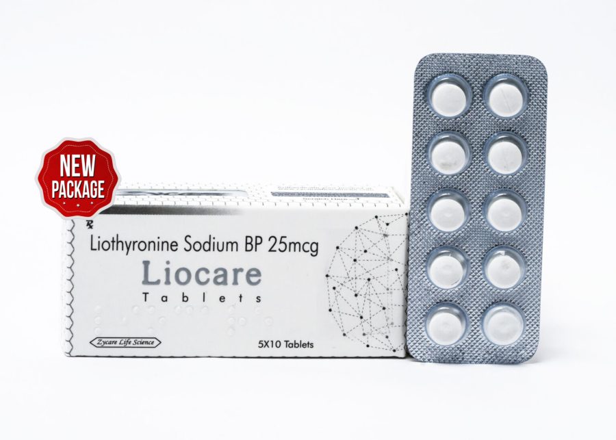 LIOCARE - Liothyronine Sodium Tab B.P. 25mg (5x10) - Pharmacy-EU